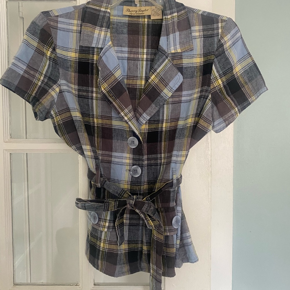 Vintage Sherry Taylor Plaid Shirt